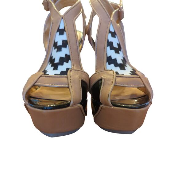 L.A.M.B leather calf hair southwestern chic stiletto heels - Picture 3 of 13